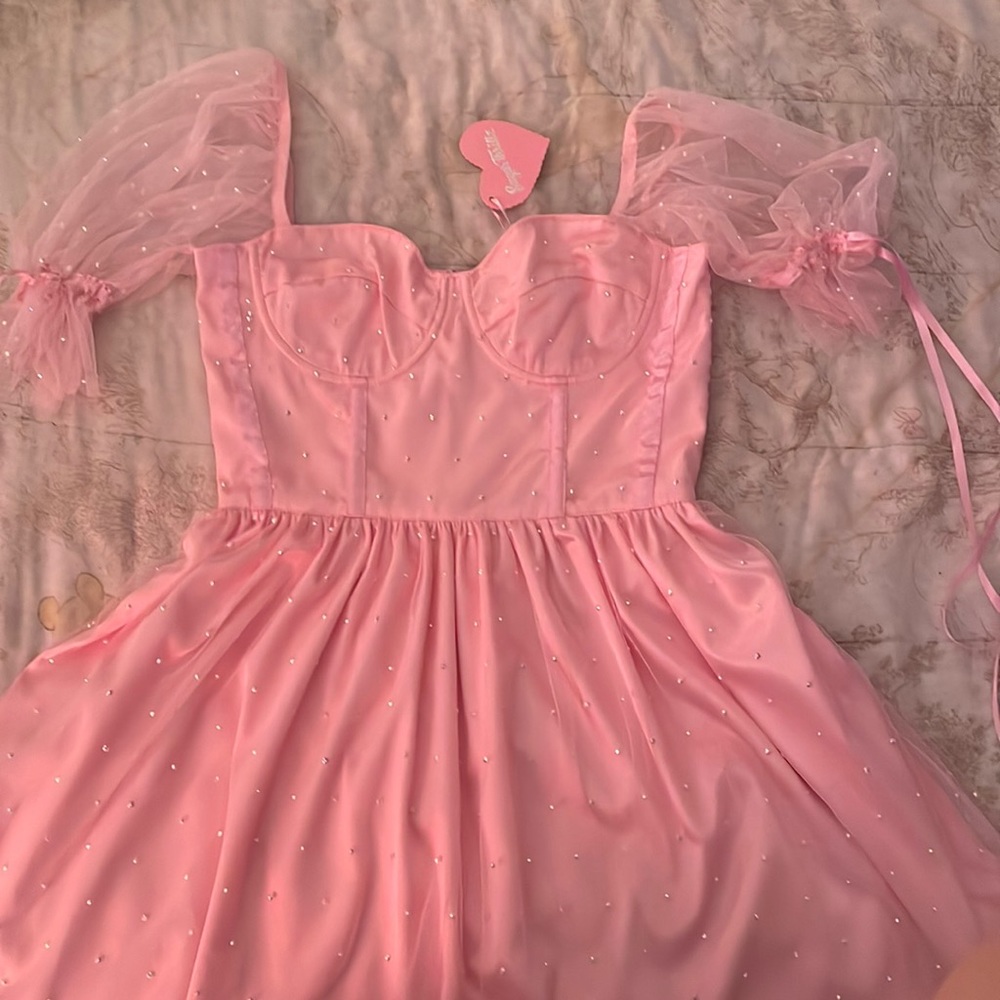 Dolls Kill-Sugar Thrillz Pink Princess Dress